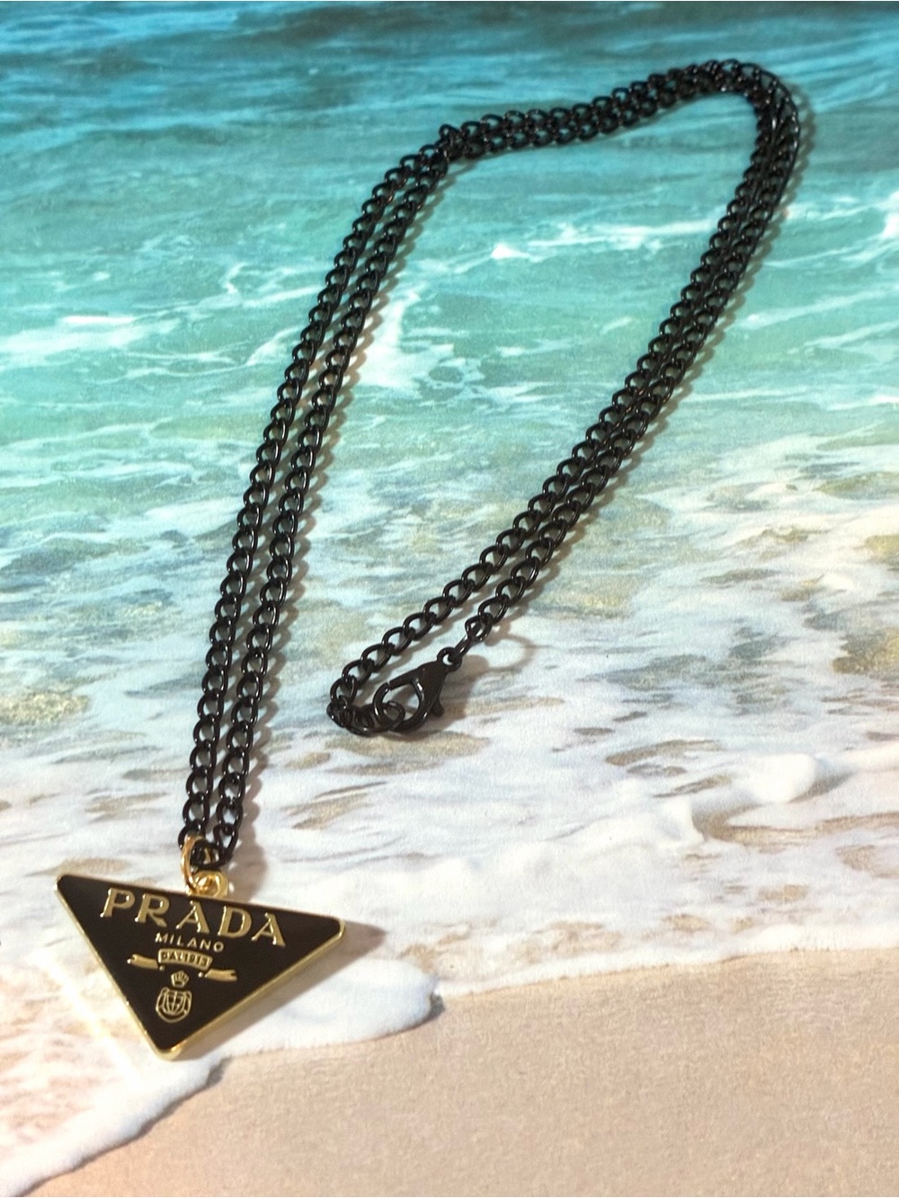Unbranded Triangle Necklace Simple.